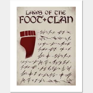 Laws of the Foot Clan Posters and Art